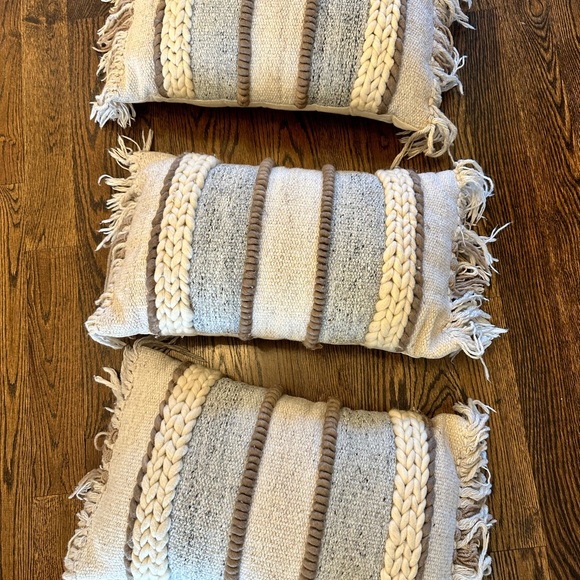 Handwoven Decorative Pillows - Set of 3 - Picture 1 of 4